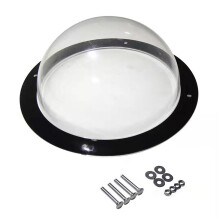 Acrylic Dog Window Dome - Clear Acrylic Pet Peek Window for Backyard Fence - Safe Round Design for Dogs and Cats