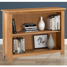 Hallowood Furniture Waverly Oak Wide Bookcase
