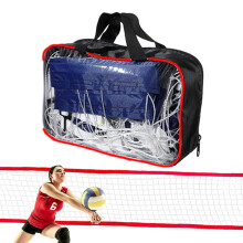 Schwimmbad-Volleyballnetz – Tragbares Verstellbares Volleyballnetz für Garten, Hinterhof, Familie, Erwachsene und Kinder