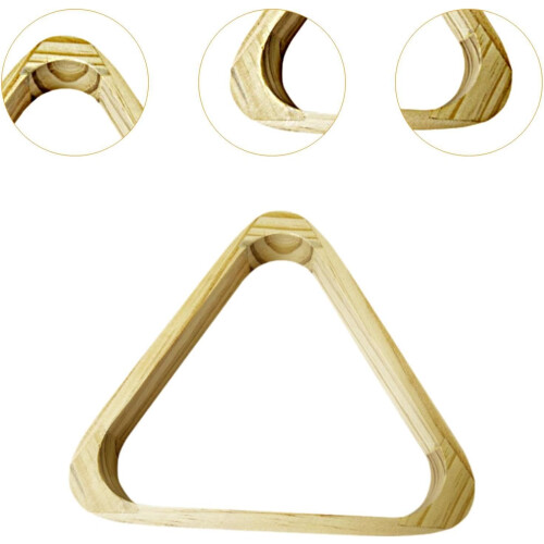 Pool Ball Rack Triangle - High Performance Wood Billiard Table Rack for 16 Balls, Durable and Stable Design 1