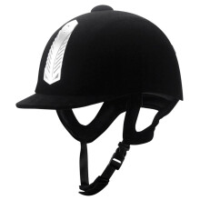 Riding Helmet Breathable Soft Padded Adjustable Strap Anti-Collision Safety Helmet for Men and Women, Black Size M/L