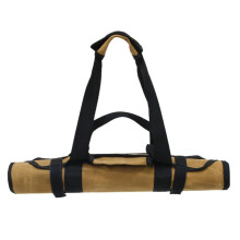 Waterproof Canvas Firewood Carrier Bag - Durable Large Capacity Log Holder for Grill and Fire Pit, Dirt Resistant with Practical Handle