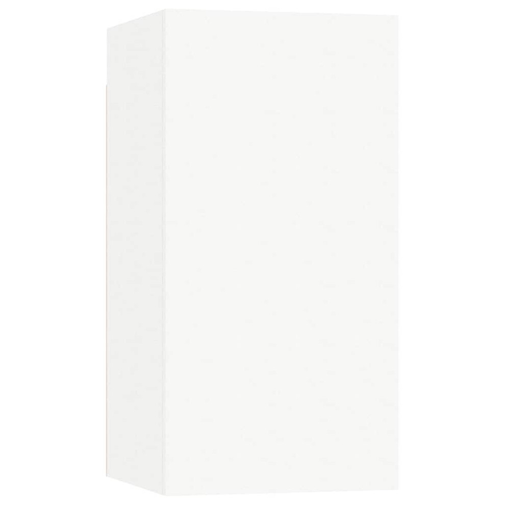 vidaXL TV Cabinet White Engineered Wood Wall Mounted Cabinet Stand Furniture