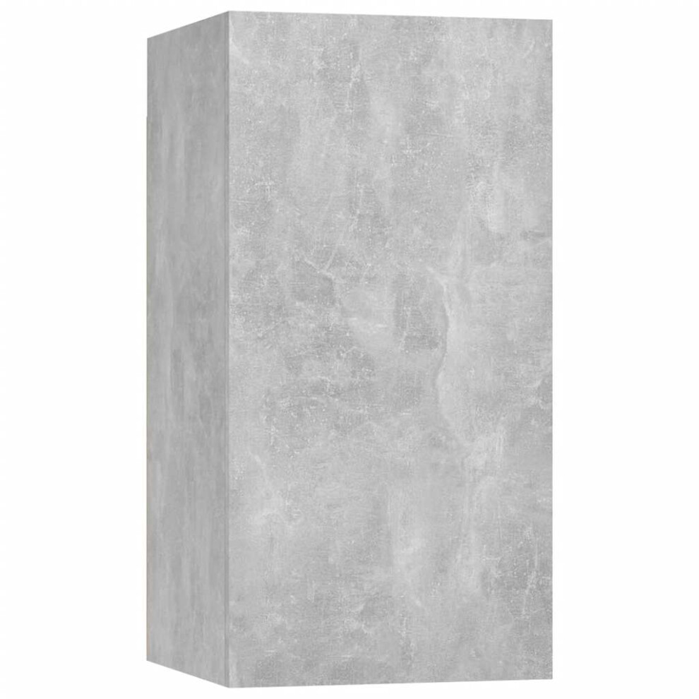 vidaXL TV Cabinet Concrete Grey Engineered Wood Wall Mounted Stand Furniture