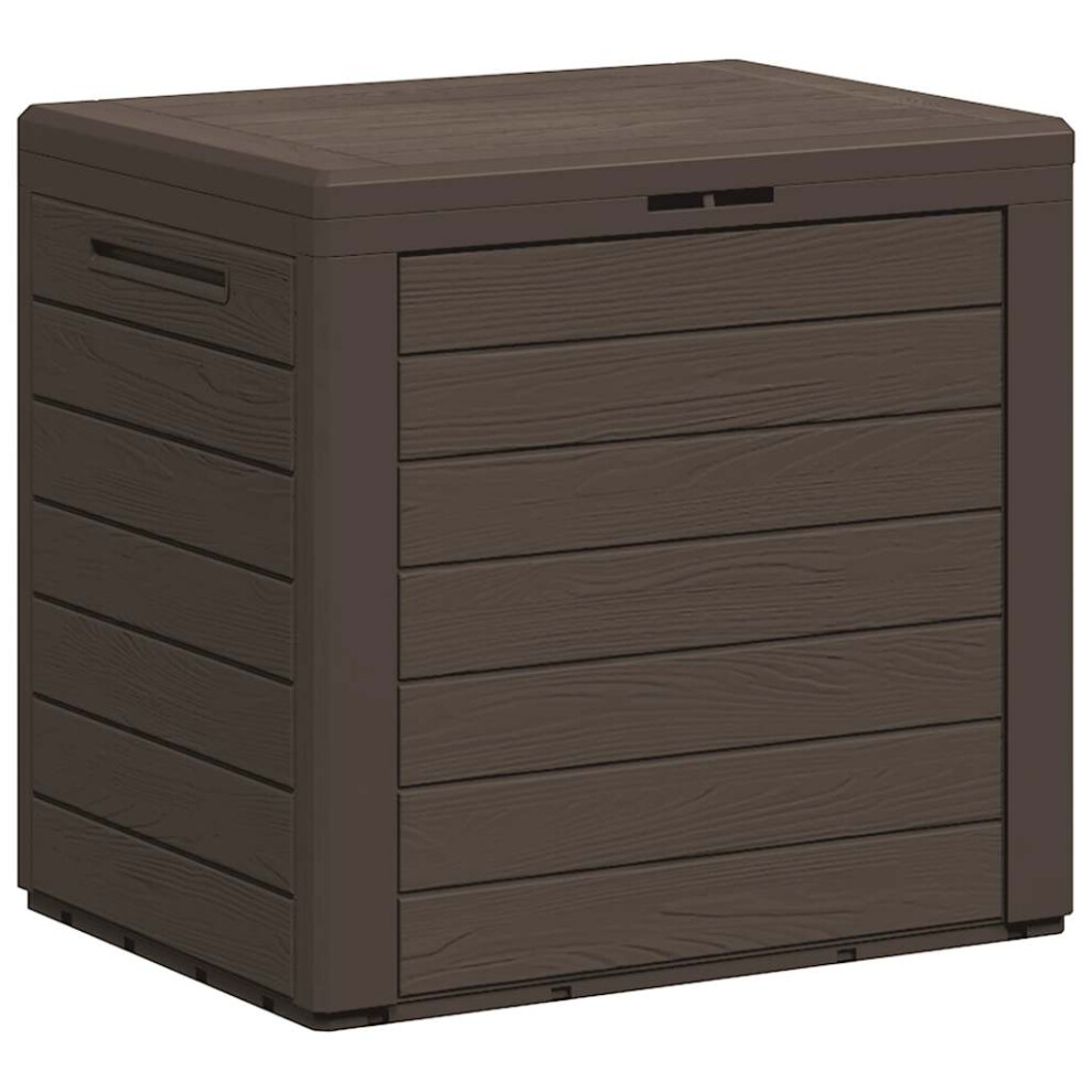 Vidaxl (Brown) Garden Storage Box Outdoor Patio Cushion Tool Chest Pillow Blanket Box Brown