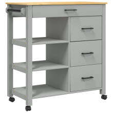 vidaXL Küchenwagen MONZA 84x40x88,5 cm Massivholz Kiefer