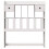 VidaXL vidaXL Headboard with Storage Bedroom Bed Header White 75 cm Solid Wood Pine 12