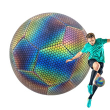 Leuchtfußball - Waterproof Glow Soccer Ball for Kids, Sports Training, Birthday Gifts, Outdoor Fun, Laser Reflection