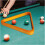 Billiard Triangle Rack Holder Wooden Pool Table Accessory for Home Use - Durable Triangular Design, 9 Balls Compatibility 3