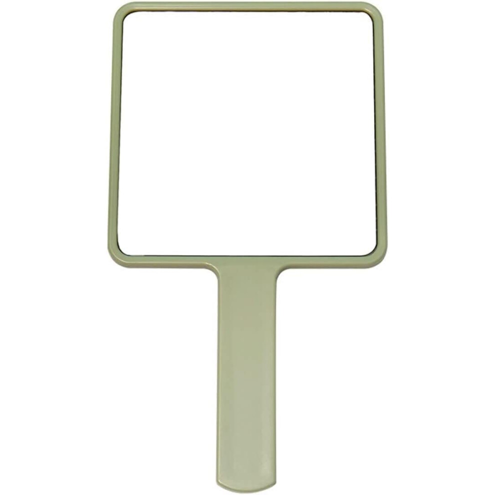 Mirror Hand Makeup Mirror - Square Cosmetic Mirror with Handle, Portable Travel Makeup Mirror for Women, Durable Design