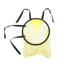 Football Goal Pocket Training Target - Yellow Football Positioning Aid Network for Skill Development and Accuracy Training