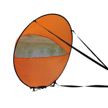 Kayak Wind Sail 108x108 cm Orange - Foldable Windsurfing Sail for Paddleboards, Canoes, Dinghies, and Yachts