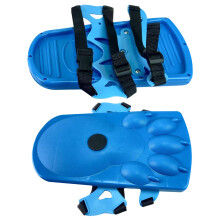 Children's Snow Shoes 11 x 6 Inch Blue Non-Slip Animal Foot Print Winter Footwear for Kids and Teenagers