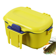 Live Bait Box Insulated Fishing Lure Container Waterproof Carry Bag Portable Compact Worm Holder with Lanyard