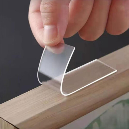 Multifunctional Traceless Adhesive Strips Cloud Tape Dispenser Double-Sided Washable Tape 2 Sets 2 Boxes 1
