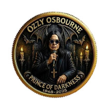 (B)Ozzy Osbourne Farewell Commemorative Coin - Rock Legend Tribute Collectible