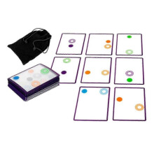 (Black Purple) Overlap Card Swish Cards Educational Puzzle Development for Party Adult Kidsl