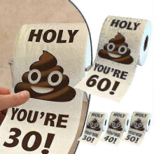 (60th Birthday) Funny Toilet Paper 30th-80th Gifts Roll Birthday Decoration For Women Men Gift