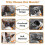 (gray s) Breathable Anti-Biting Chewing Licking Pet Muzzle Dog Muzzle Anti-lick  x 3