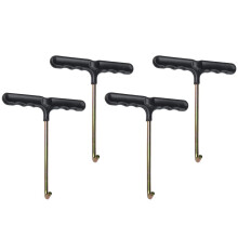 4 Pieces Stainless Steel Shoelaces Tightener for Hockey Skates Ice Roller Skates Trampoline Accessories 4pcs/set