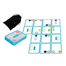 (Black Blue) Overlap Card Swish Cards Educational Puzzle Development for Party Adult Kidsl