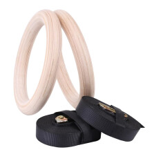 Pull Up Rings with Adjustable Belts, Door Anchors and Foot Loops for Bodyweight Training, Stable and Durable