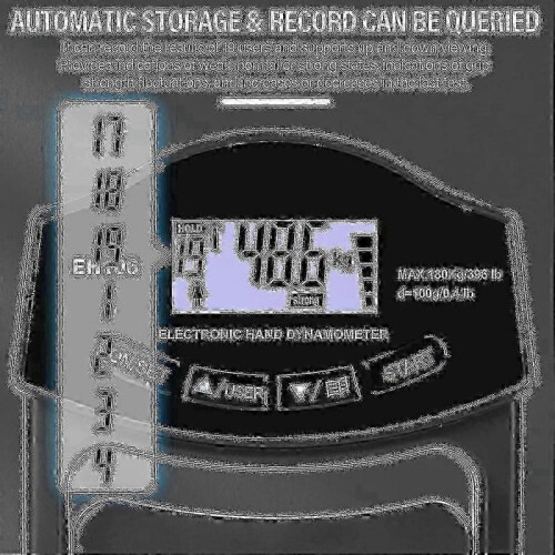 Grip Strength Tester, 396lbs/180kg Digital Hand Dynamometer Grip Strength Meter Usb Lcd Screen Hand Grip Dynamometer n 1