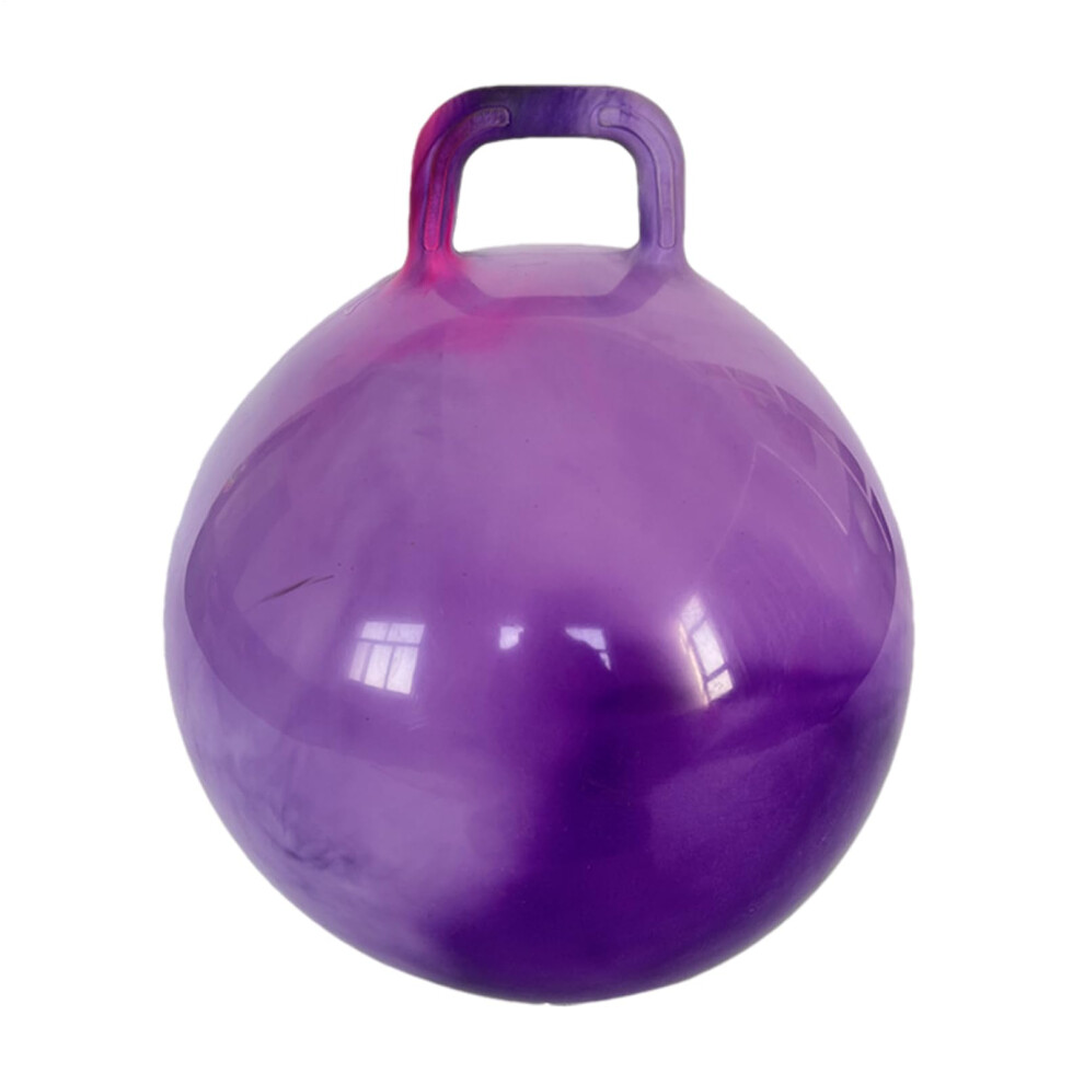 18 Inch Hippity Hop Ball for Kids with Pump, Purple Rainbow Space Design, Durable Grip, Exercise Toy-image-OPC-PJZXSJZ-NEW