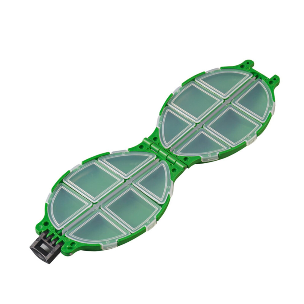 Portable Fishing Tackle Box Organizer, Lightweight Double-Sided Lure Hook Storage, Green Fishing Gear and Bait Box-image-OPC-PJZXSPJ-NEW