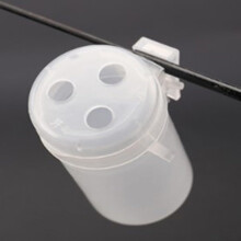 Fishing Rod Clip Feeder Cups with Carp Pole Pots for Easy Bait Delivery, Medium Size, Durable Material