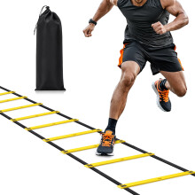 Agility Ladder 12 Rung 6m Speed Training Ladder for Fitness Drills Yellow Durable Exercise Equipment