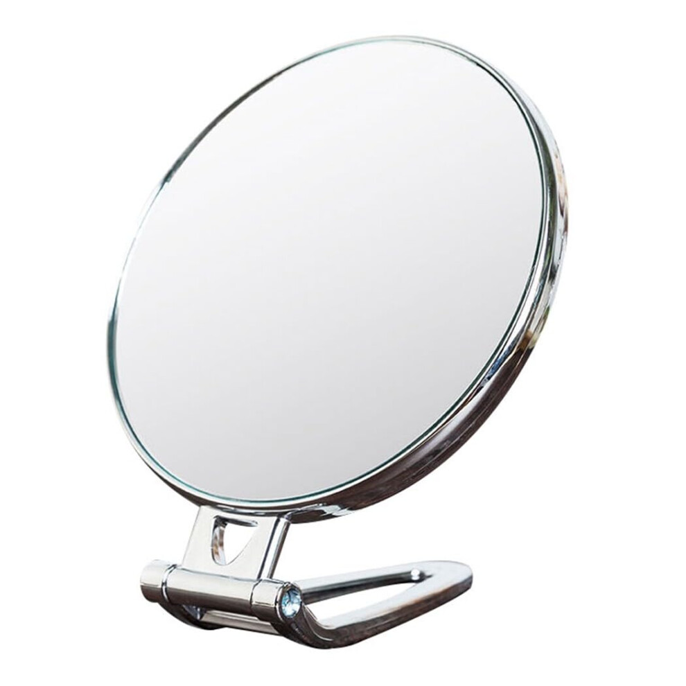 Cosmetic Mirror, Folding Hand Mirror, Double-Sided Plastic, Compact Size for Daily Use