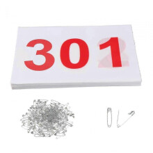 (15 cm x 20 cm, 301 to 400) 100 Pieces Running Bibs Numbered Race Bibs 100 Numbers Athlete Race Numbers 001 to 100l