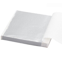 (Silver) 100x 24k Gold Leaf Sheets Art Craft Design Gilding Framing Scrap Premium Golden e