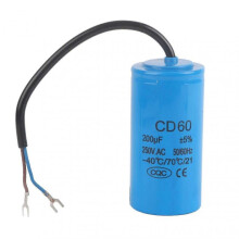 200uF 250V AC CD60 Run Capacitor with Wire Lead for Motor Air Compressor  x