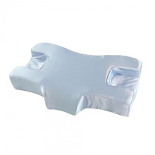 (Sky blue satin) Anti-wrinkle Neck Protection Beauty Pillow Hotel Beauty Salon Slow Rebound Memory Foam Pillow s