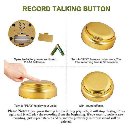 Easy Talking Button Recordable Sound Talking Buttonq 2