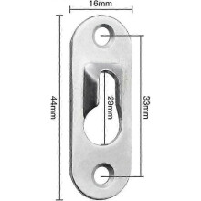 20 Pieces Metal Keyhole Hangers 45Mm X 16Mm with 40 Screws Keyhole Hanger Clips for Hanging Interior Wall Cabinet Mirrors And Picture Frames - Silver