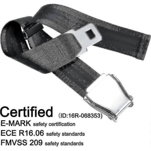 Belt Extender for Aircraft E4 Certified, Adjustable From 15.2 Cm To 81.3 Cml 1