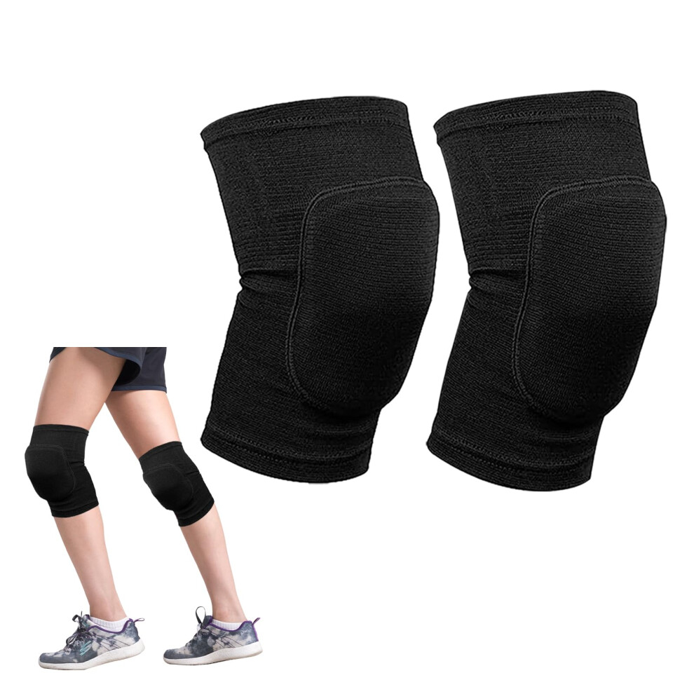 Volleyball Knee Pads, 1 Pair Elastic Knee Sleeves for Basketball, Football, Running, and Cycling, Sponge Collision Protection-image-OPC-PJZXTNH-NEW