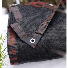 UV-Resistant Shade Net for Outdoor Use, Black Mesh Fabric with Eyelets, for Garden, Greenhouse, Patio, and Balcony (1x2m to 6x8m)