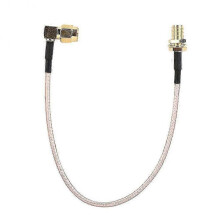 SMA Coaxial RF Cable SMA Female to Right Angle SMA Male RF Jumper Cable 20cml