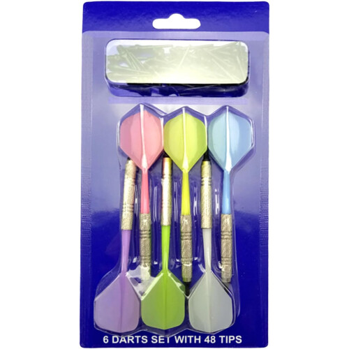 6pcs 14g Durable Plastic Tip Darts Set with Integrated Soft Tips for Electronic Dartboards, Non-Breakable Design 2