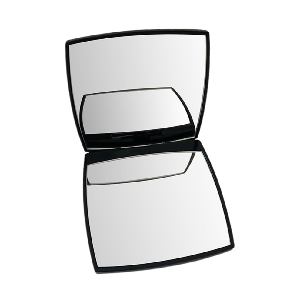 Double Sided Makeup Mirror Compact, Foldable Travel Mirror, Mini Handheld Cosmetic Mirror, ABS Clamshell Design