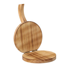 Wooden Tortilla Press Maker - Ergonomic Organic Wood Roti Maker for Tortillas, Pancakes, Ravioli, and Dough Pressing
