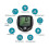 Bicycle Wireless Waterproof Magnet Sensor Bicycle Speedometer Digital Odometer Multifunctional Bicy n 3