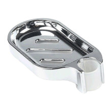 (22mm hole) Slide Rod Rack Soap Plate Organizer Soap Clean Soap Box Soap Rack Adjustable Drainer Soap Holder for Shower Kitchen Bathroom Decor e