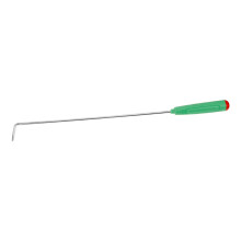 Fireplace Poker with Long Stainless Steel Handle, Indoor Fire Tool for Pushing and Pulling Stove Frame, Fireplace Companion