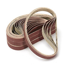 330 x 10 mm Sanding Bands 50 Pieces 40-1000 Grit Sandpaper for Wood and Soft Metal Polishing Color 120