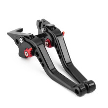 Bremshebel Motorrad for CB650R 2019-2022 CNC Aluminium Brems- und Kupplungshebel Set Schwarz X2